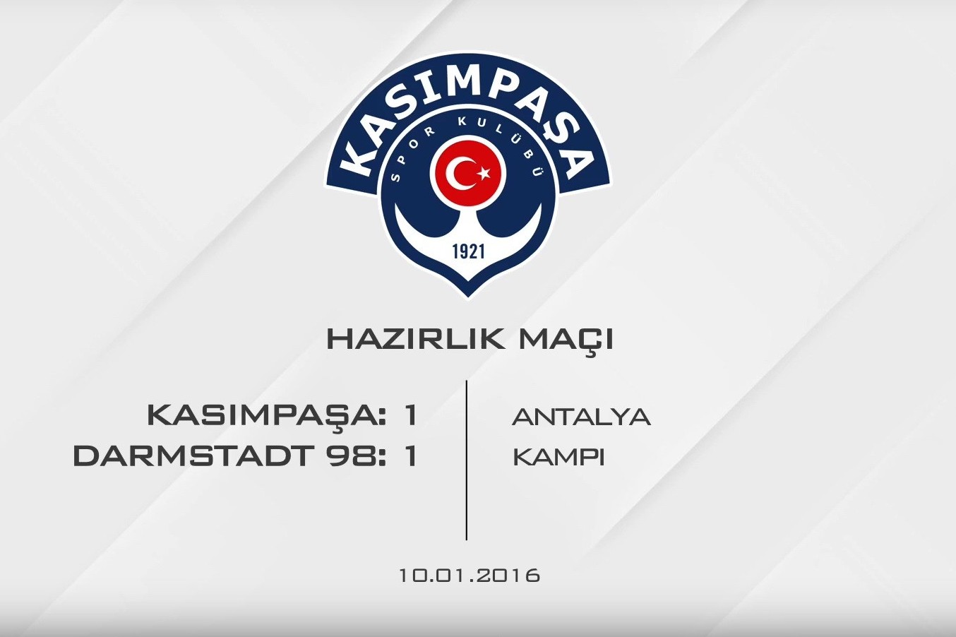 Kasımpaşa-Darmstadt 98 Friendly Game Highlights