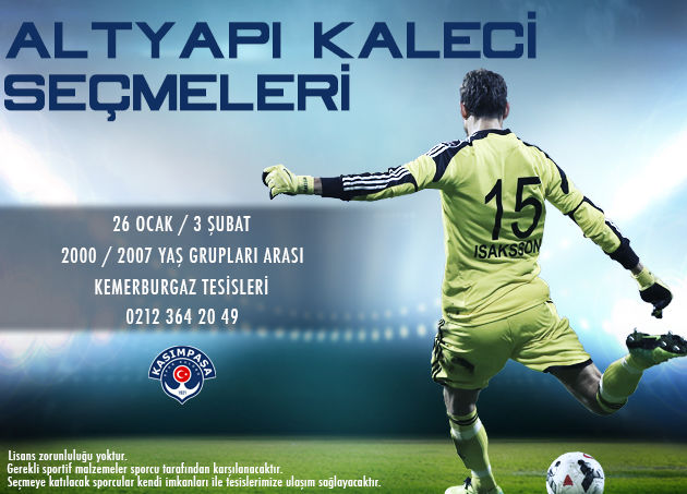 Altyapı kaleci seçmeleri